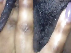 ebony wet hairy pussy solo play 