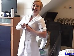 English mature nurses share cock in trio