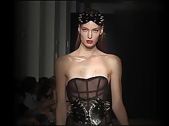 sexy topless models fetish fashion catwalk show