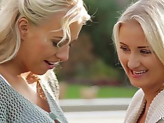 A GIRL KNOWS - Outdoor lesbian erotica with Czech stunners 