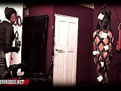 Mistress Krush - Whipping in the strapcage