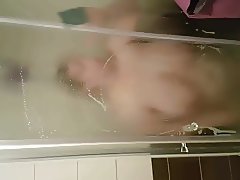 Wife in shower 4