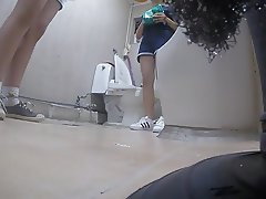 Korean girl using toilet part 5