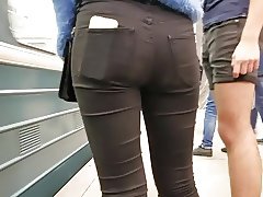 Girl with a shapely ass