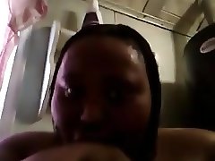 Black Woman Sucks Her Titties